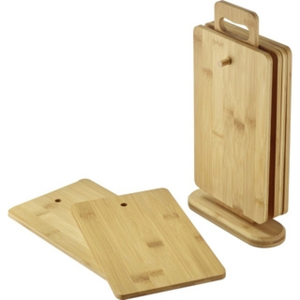 Servierbretter aus Bambus mit Ständer, 6er-Pack - Westmark in der Gruppe Tischgedeck / Teller, Schüsseln & Schalen / Beilagenteller bei The Kitchen Lab (2190-32263)