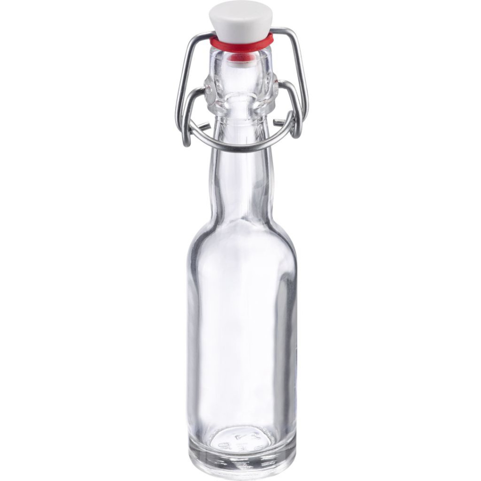 Glasflasche mit Bügelverschluss mit Holzkiste, 40 ml, 24er-Pack - Westmark