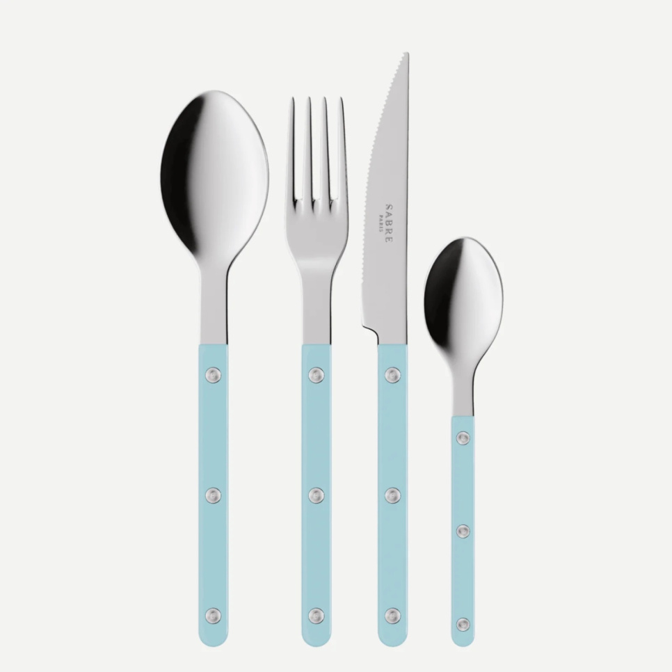 Besteckset, 4 Teile, Bistrot, Pastel Blue - Sabre Paris in der Gruppe Tischgedeck / Besteck / Das Besteck bei The Kitchen Lab (2195-30346)