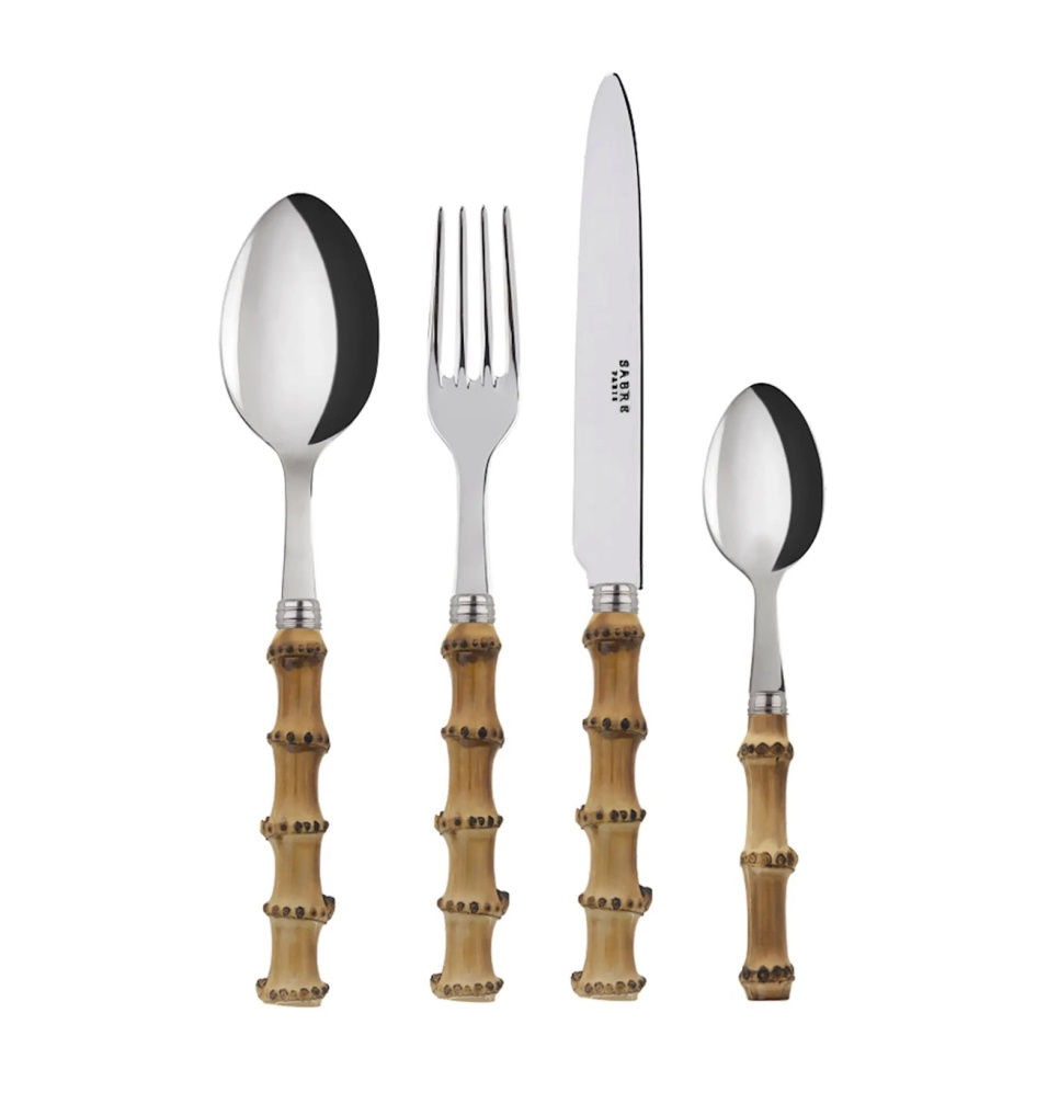Besteckset, 4 Teile, Panda Bambu - Sabre Paris in der Gruppe Tischgedeck / Besteck / Das Besteck bei The Kitchen Lab (2195-31384)