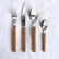 Besteckset, 24-teilig, Bistrot Teak - Sabre Paris