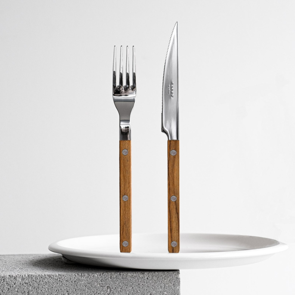 Besteckset, 24-teilig, Bistrot Teak - Sabre Paris