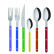 Besteckset, 24-teilig, Bistrot, Bunte Farben - Sabre Paris