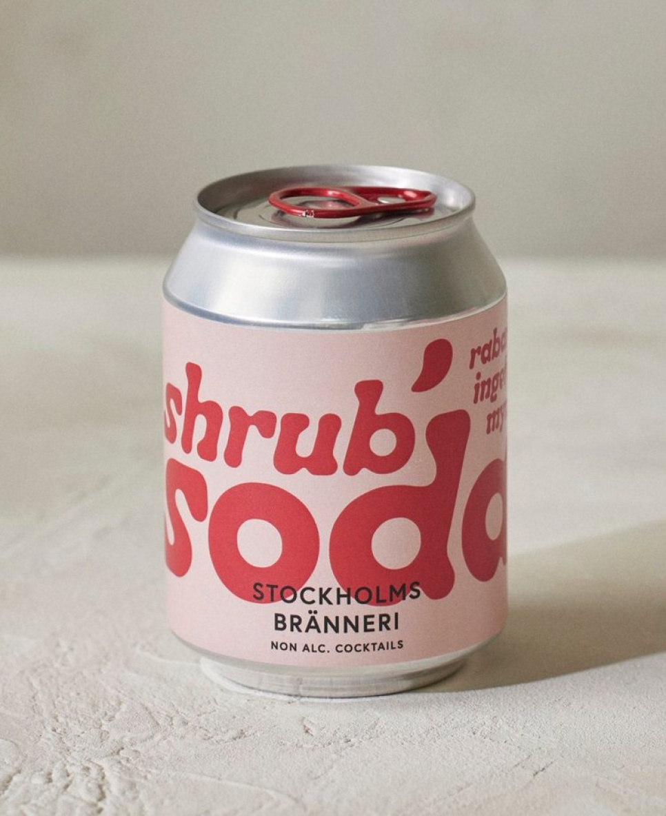 Shrub Soda Rhubarb, Ginger & Mint 250ml - Stockholms Bränneri in der Gruppe Bar & Wein / Bar-Ausstattung / Andere Bar-Ausstattung bei The Kitchen Lab (2222-30862)