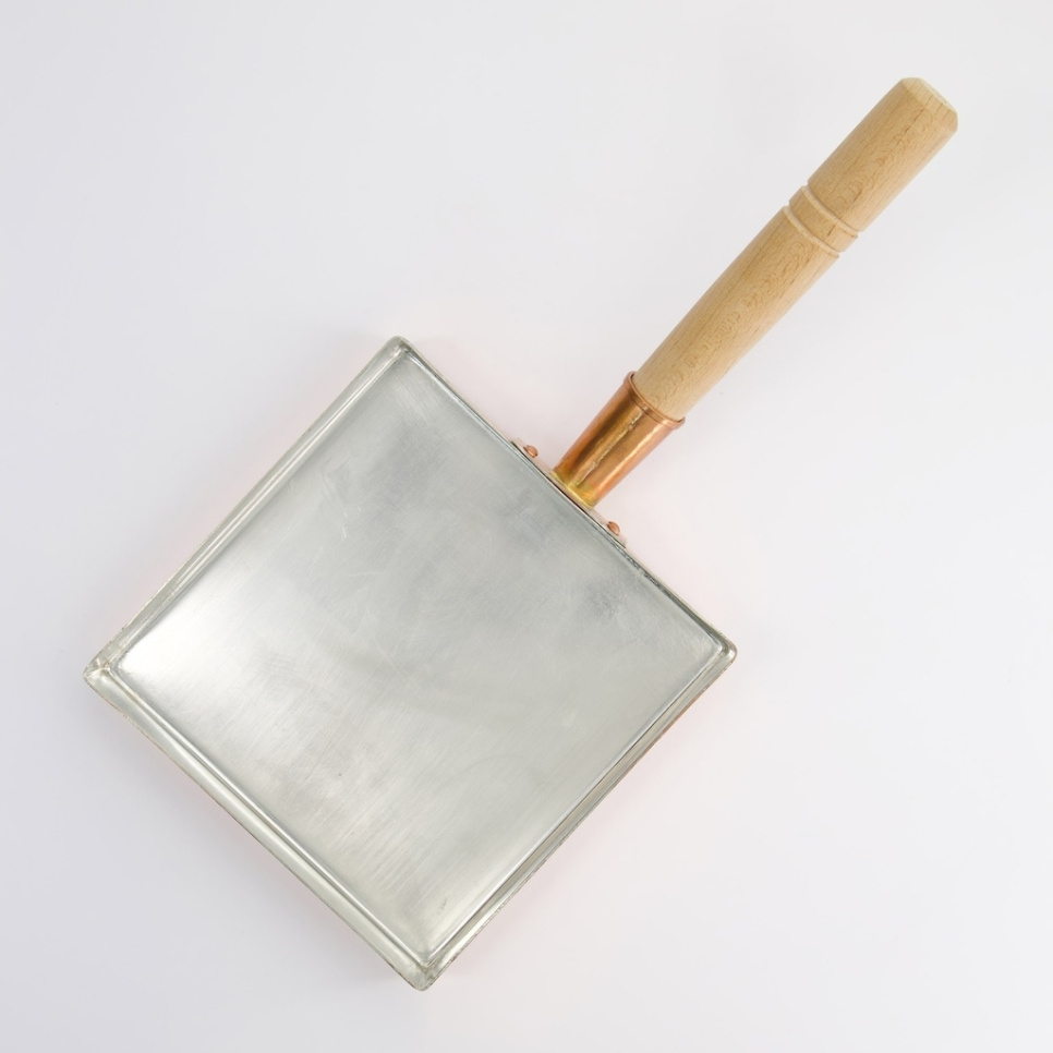 Japanische Omelettpfanne aus Kupfer, 18 x 18 cm