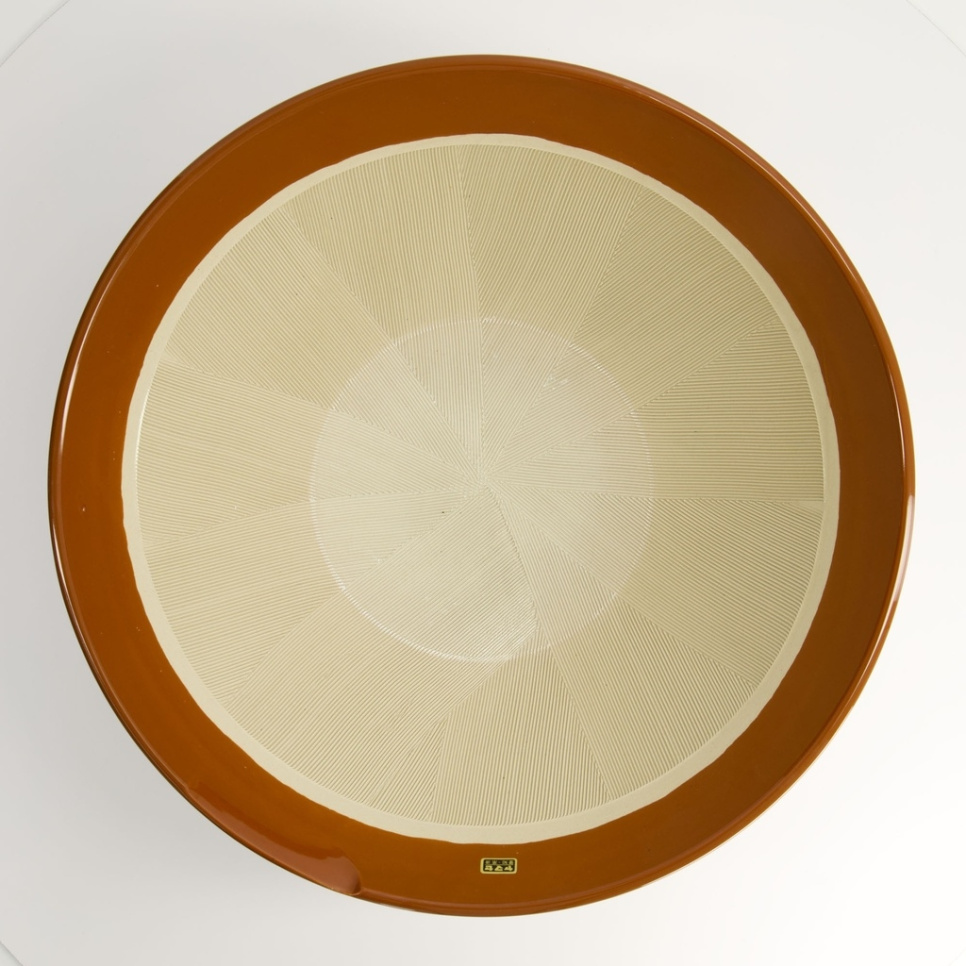 Japanischer Mörser, Suribachi, Braun 36 cm