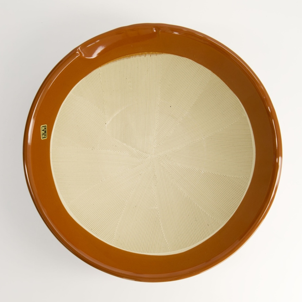 Japanischer Mörser, Suribachi, Braun 27 cm