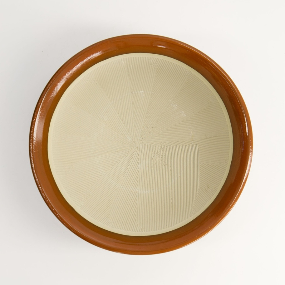 Japanischer Mörser, Suribachi, Braun 21,5 cm