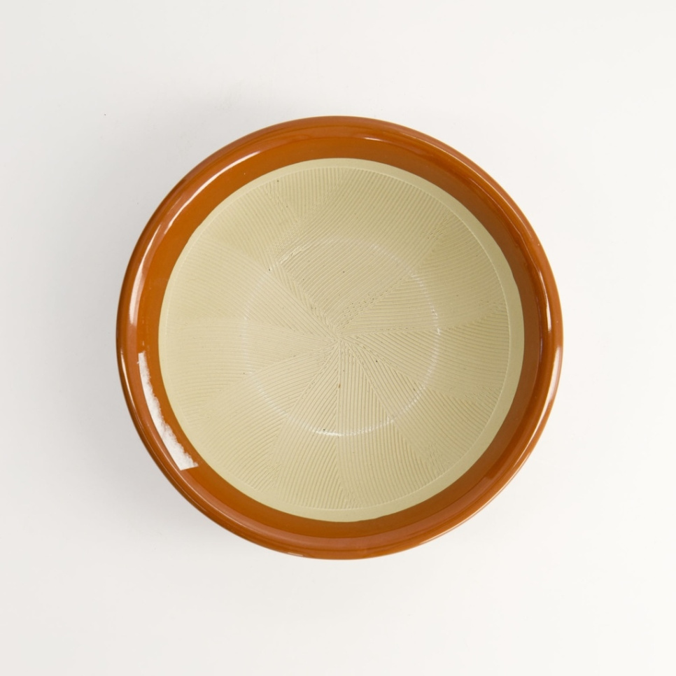 Japanischer Mörser, Suribachi, Braun 15,5 cm