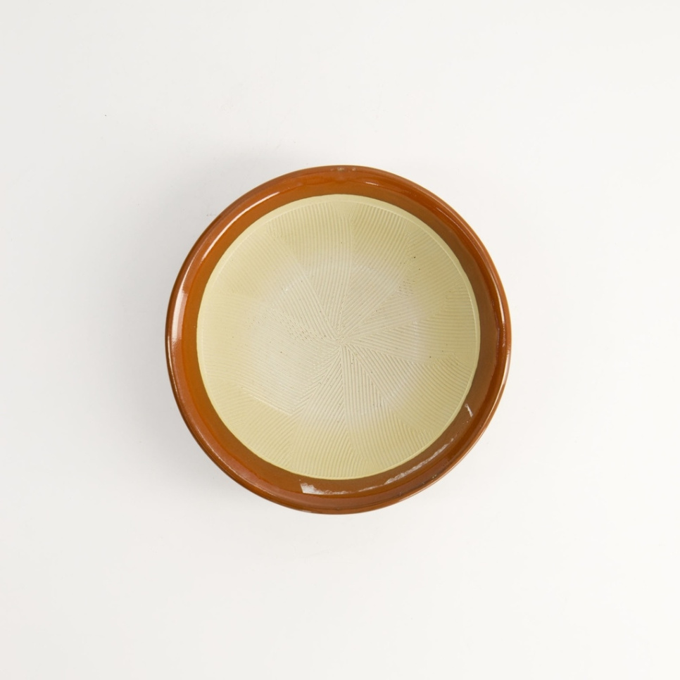 Japanischer Mörser, Suribachi, Braun 12,5 cm