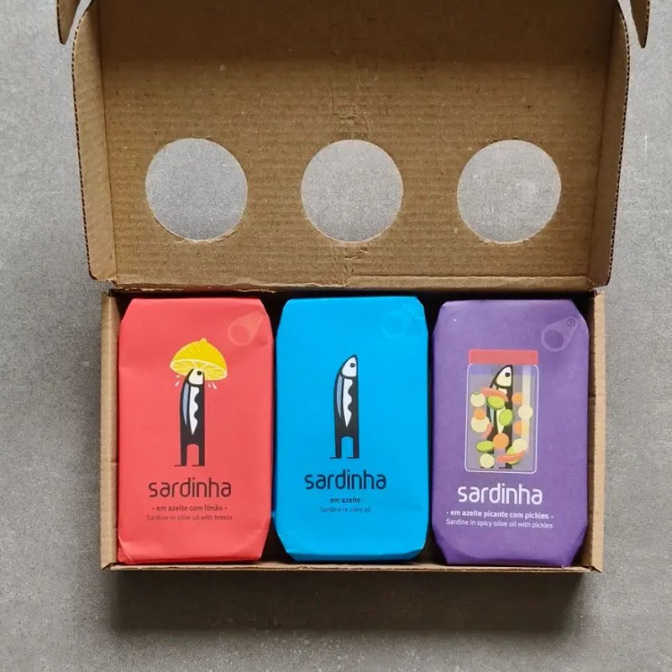 Sardinen 3er-Pack, Gemischte Sorten - Sardinha