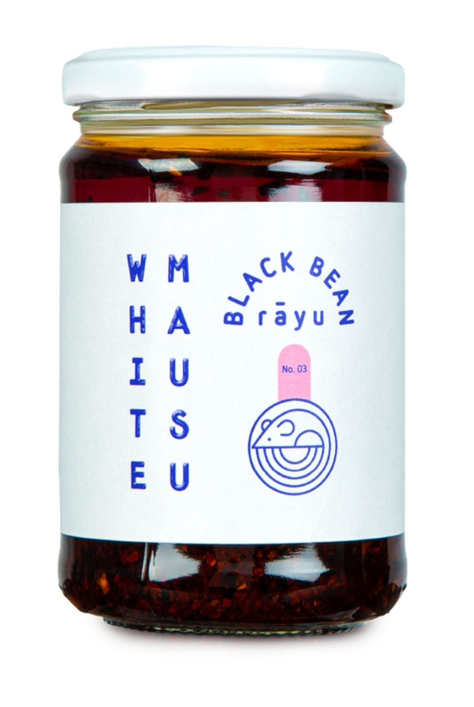 Black Bean Rãyu, knuspriges Chili-Öl mit schwarzen Bohnen und Miso, 240 g - White Mausu in der Gruppe Kochen / Küchenutensilien / Asiatische Küche bei The Kitchen Lab (2255-33176)