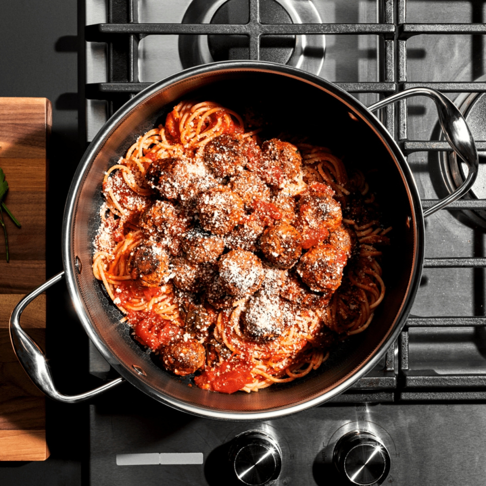 Edelstahltopf mit Deckel, antihaftbeschichtet, 4,7 L - Hexclad