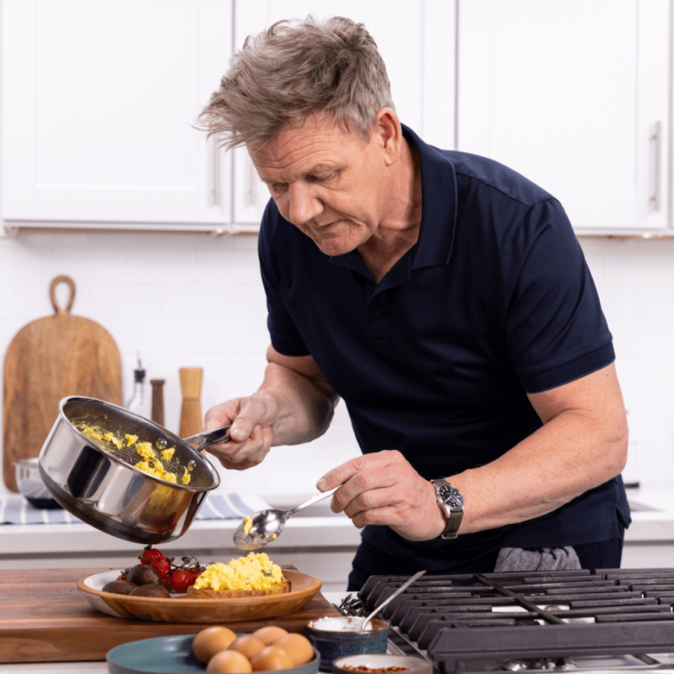 Kochtopf mit Glasdeckel, antihaftbeschichtet, 1,9 L - Hexclad