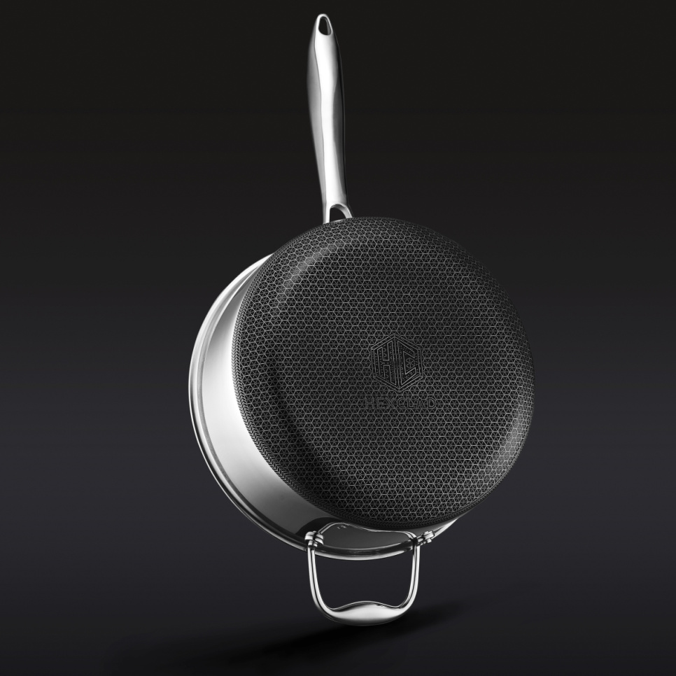 Kochtopf mit Glasdeckel, antihaftbeschichtet, 4,7 L - Hexclad