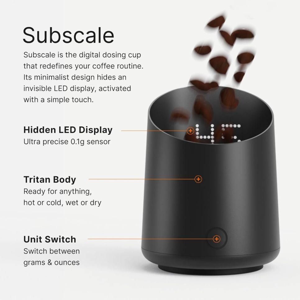Subminimal SubScale Espressowaage, schwarz