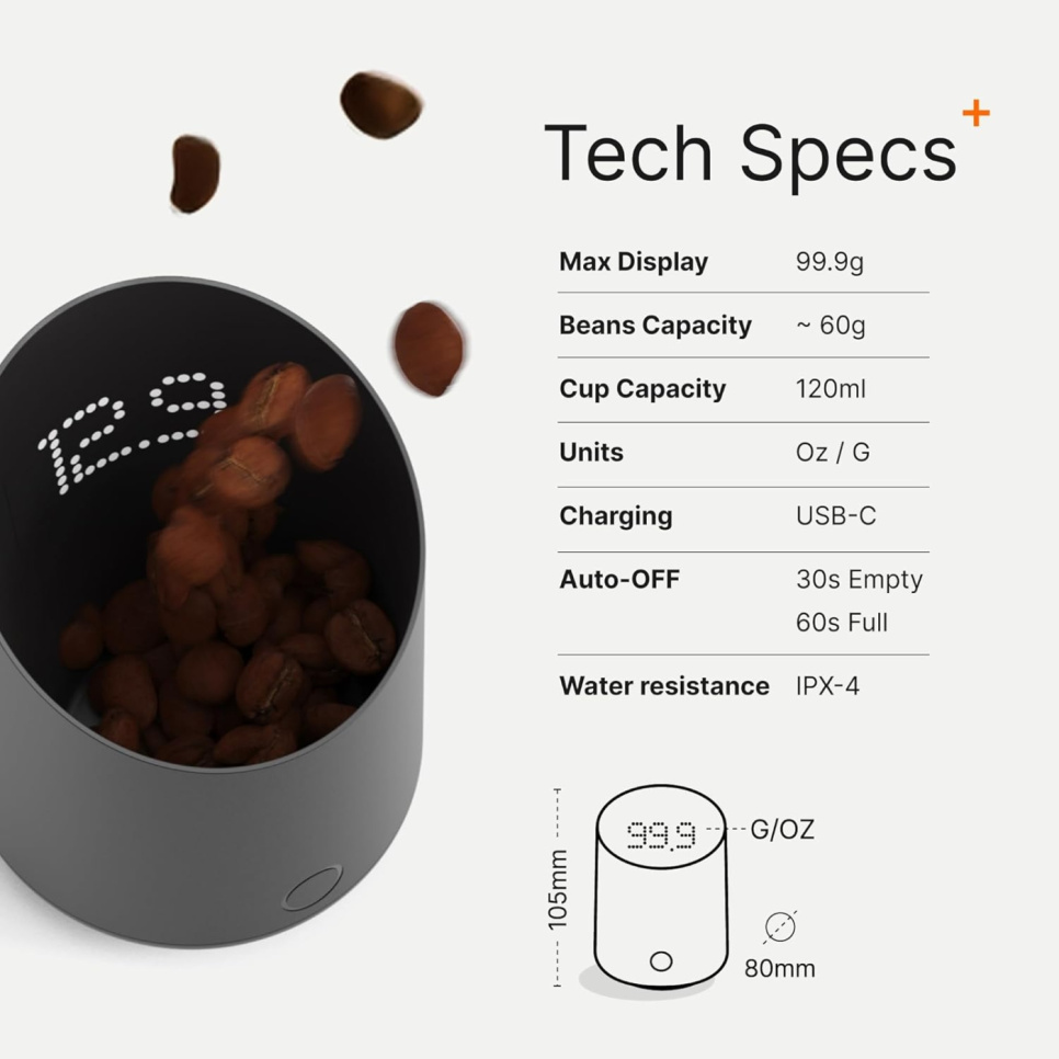 Subminimal SubScale Espressowaage, schwarz