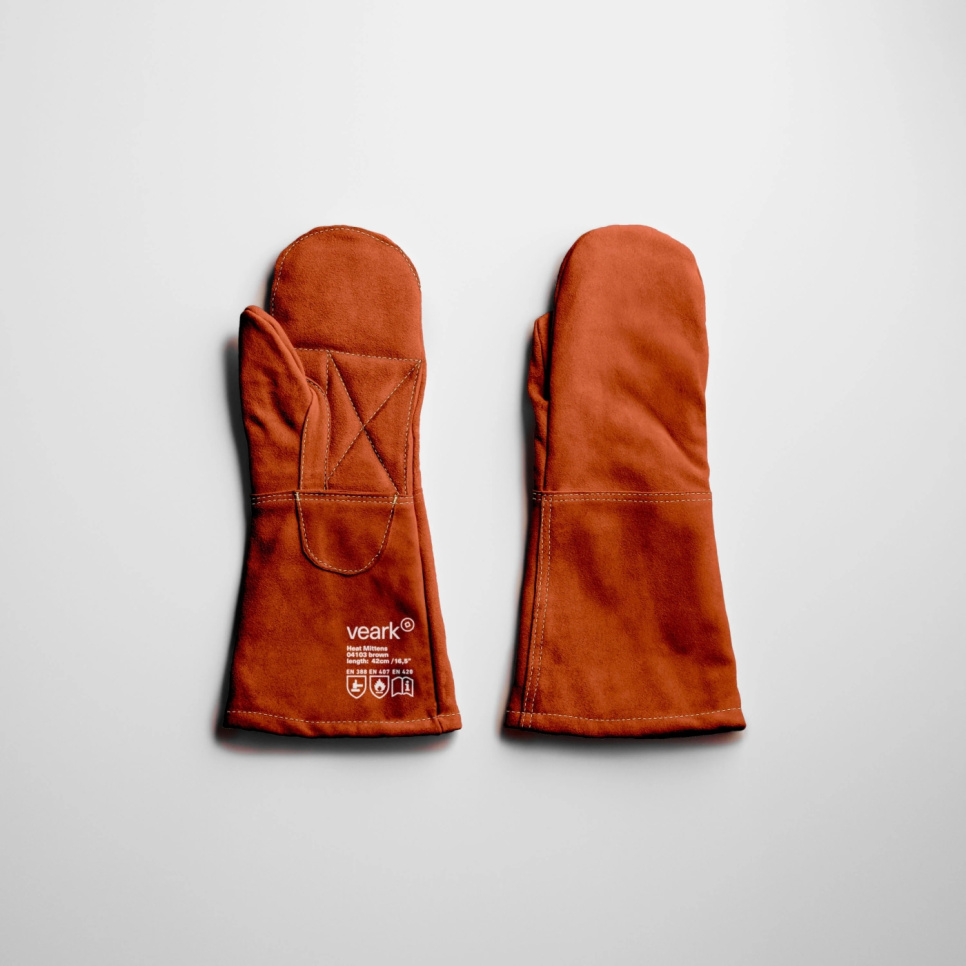 Ofenhandschuhe, Braun - Veark in der Gruppe Kochen / Küchentextilien / Schutzhandschuhe bei The Kitchen Lab (2324-36553)